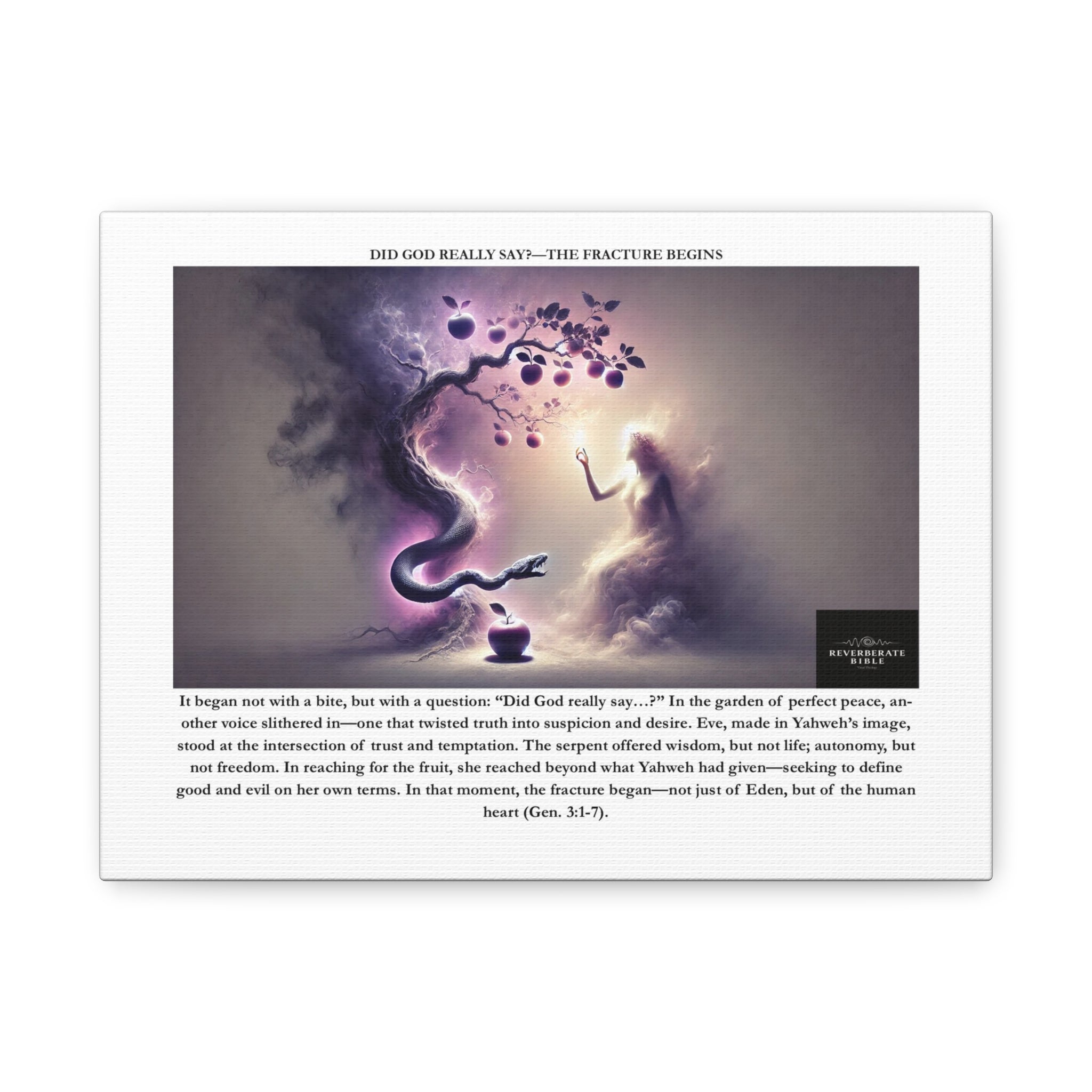 Did God Really Say? Canvas Print