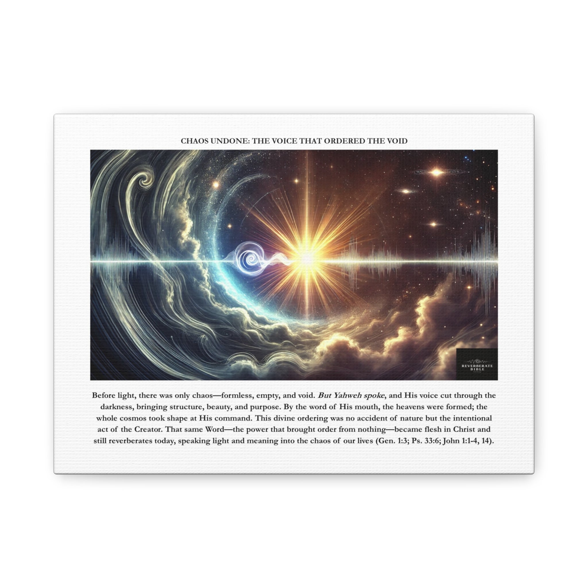 Chaos Undone Canvas Print